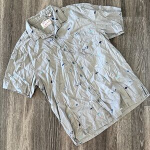 Tribal Gray Patterned Men's Casual Shirt
